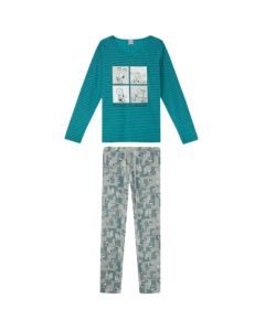 Pijama Infantil Conjunto Longo Inverno de Menino Estampa em Quadrinhos  Malwee
