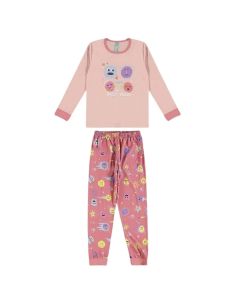 Pijama Longo Infantil Malwee Estampado Unissex