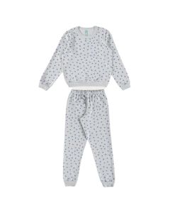 Pijama Infantil Longo Inverno Menino Malwee Estampado Estrelas