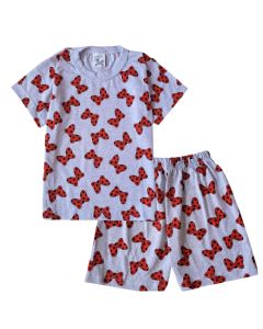Pijama Curto Infantil Unissex Kids Mafessoni Estampado Camiseta e Short