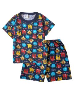 Pijama Curto Infantil Unissex Mafessoni Estampado Variados Camiseta e Short
